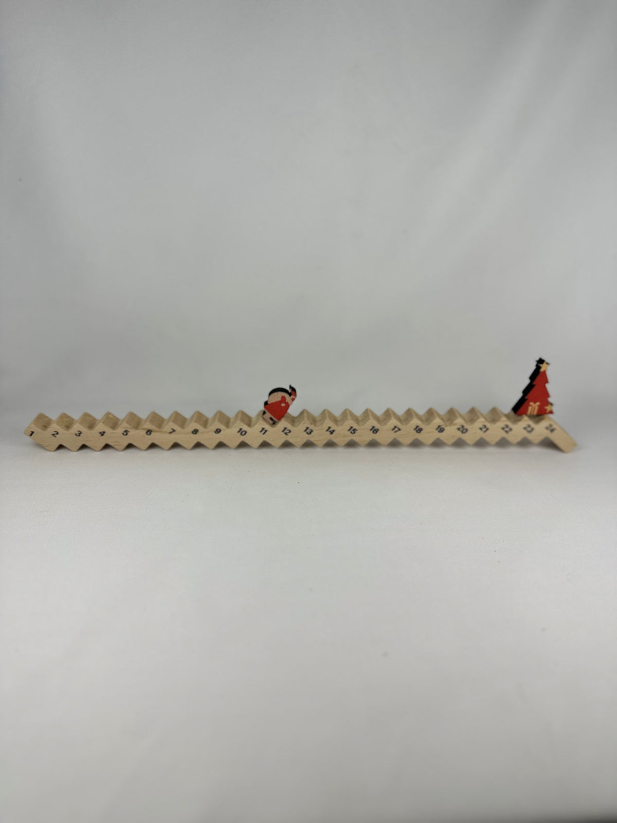 Calendario Adviento Navidad Madera