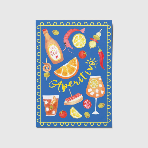 A6 Tarjeta o Postal con Sobre Aperitivo