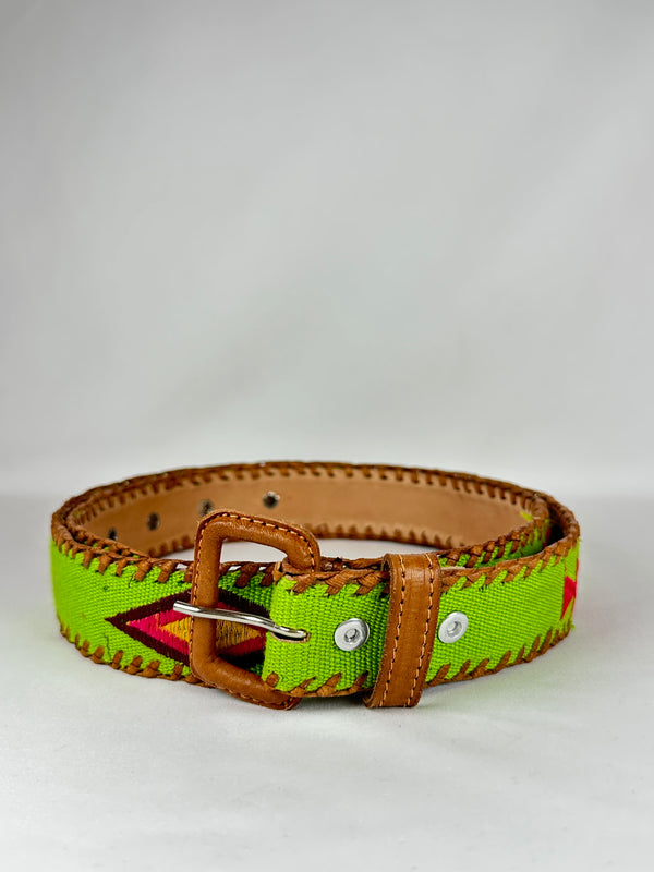 Cinturón Kilim Verde Pistacho 100cm