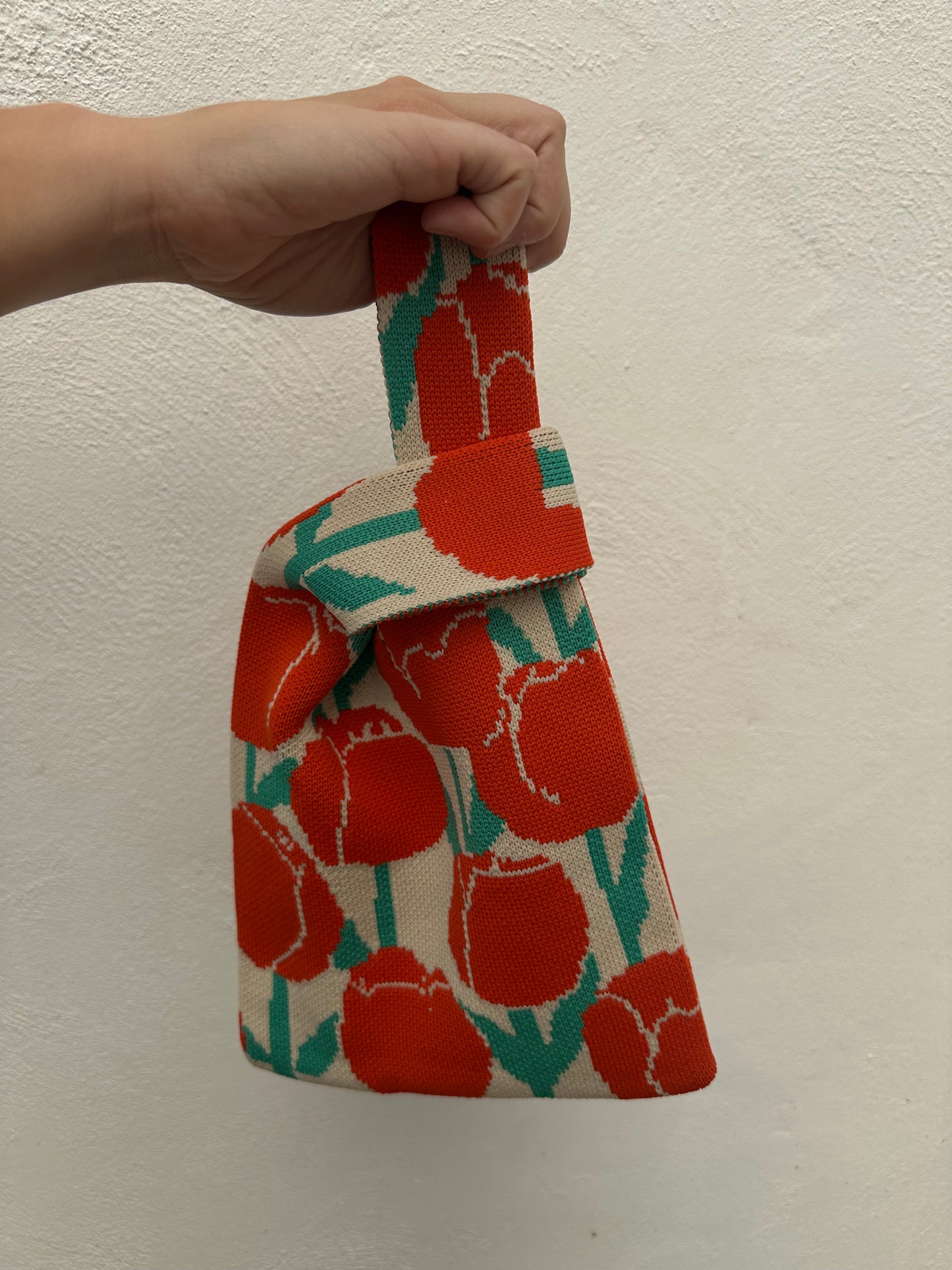 Bolso Japonés Pequeño Tulipanes Naranjas