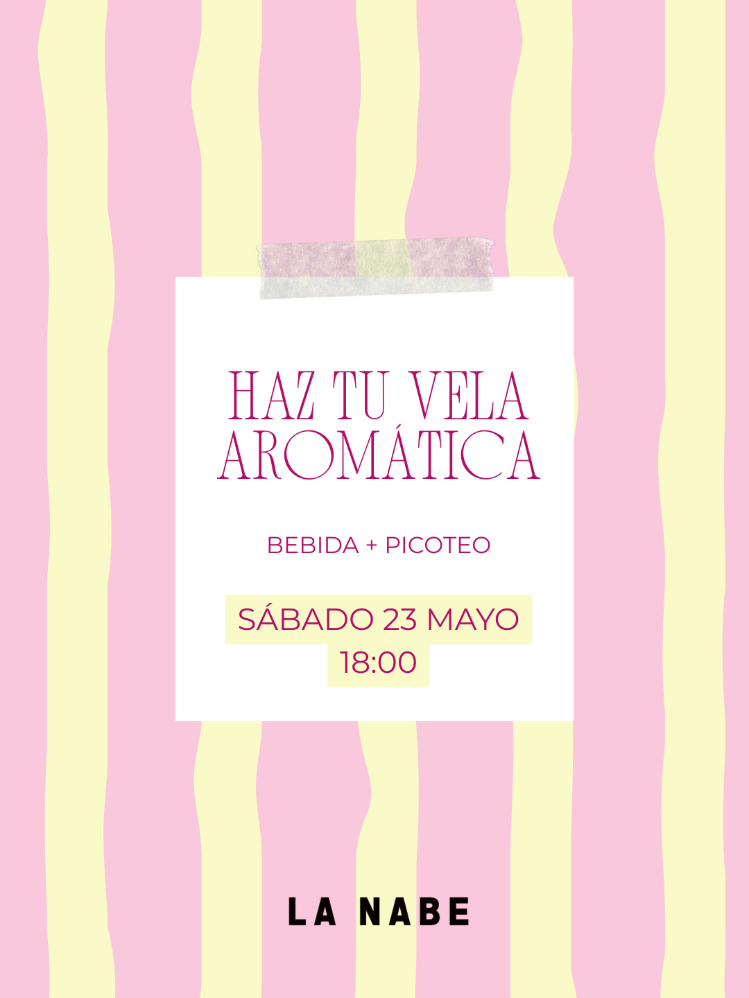 🕯️✨ Taller Haz tu vela aromática ✨
