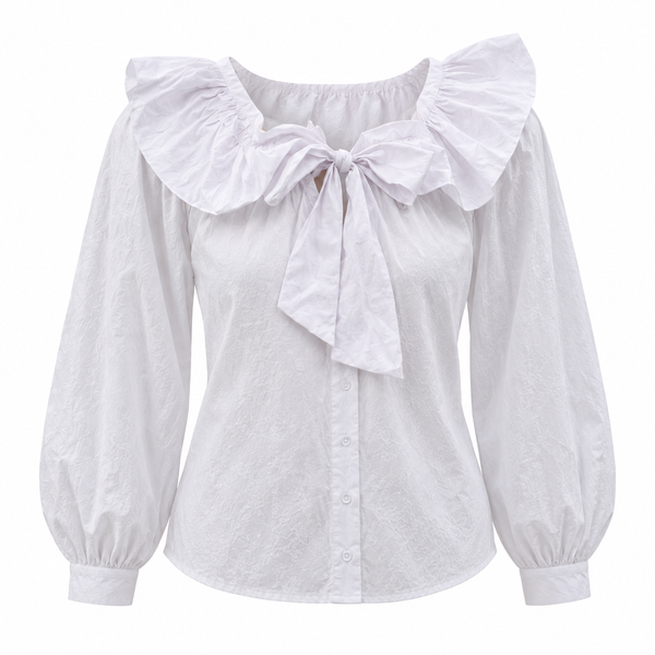 Blusa Blanca Lazada — foto de estudio fondo blanco