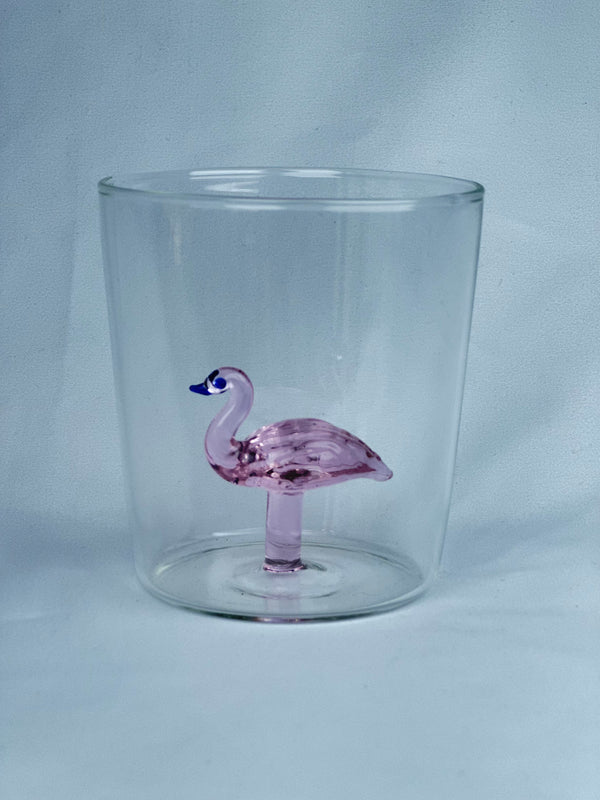 Vaso Vidrio Figura Dentro Flamenco