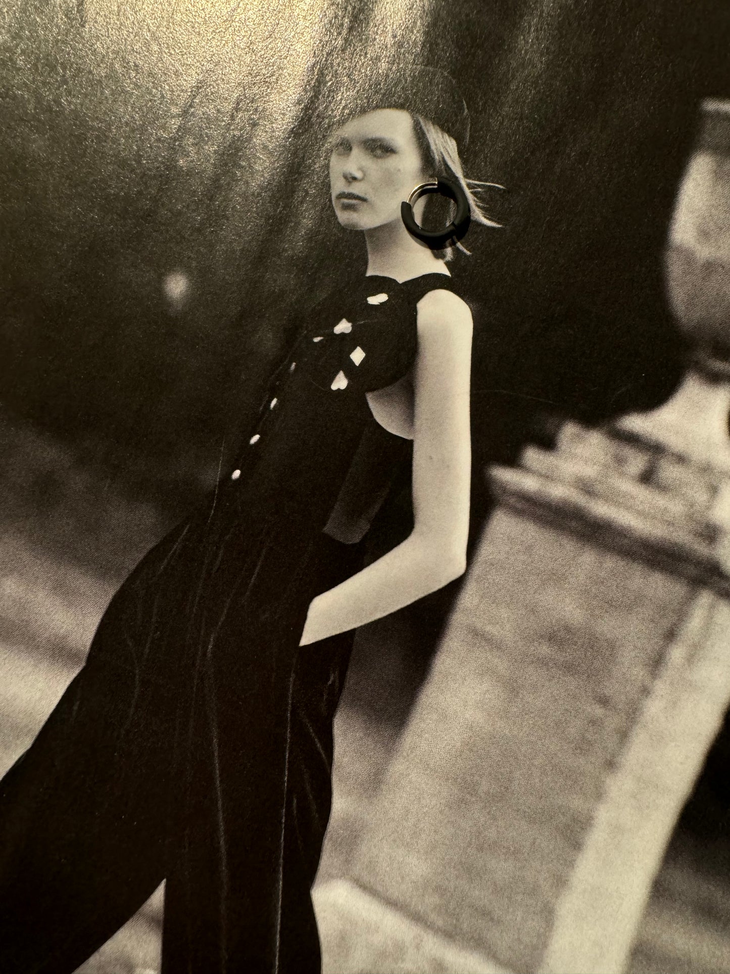 Mini Pendientes Aro Aritos Negro Mate Mate