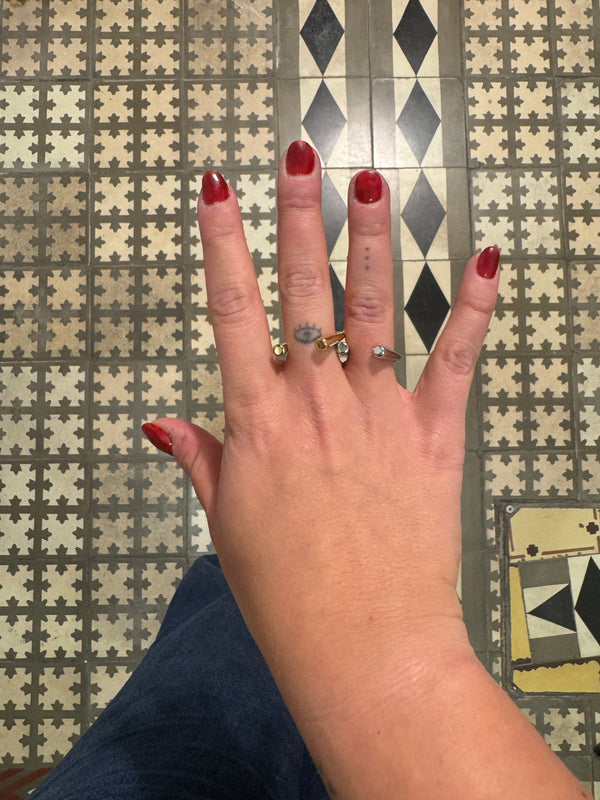 Anillo Abierto Plateado