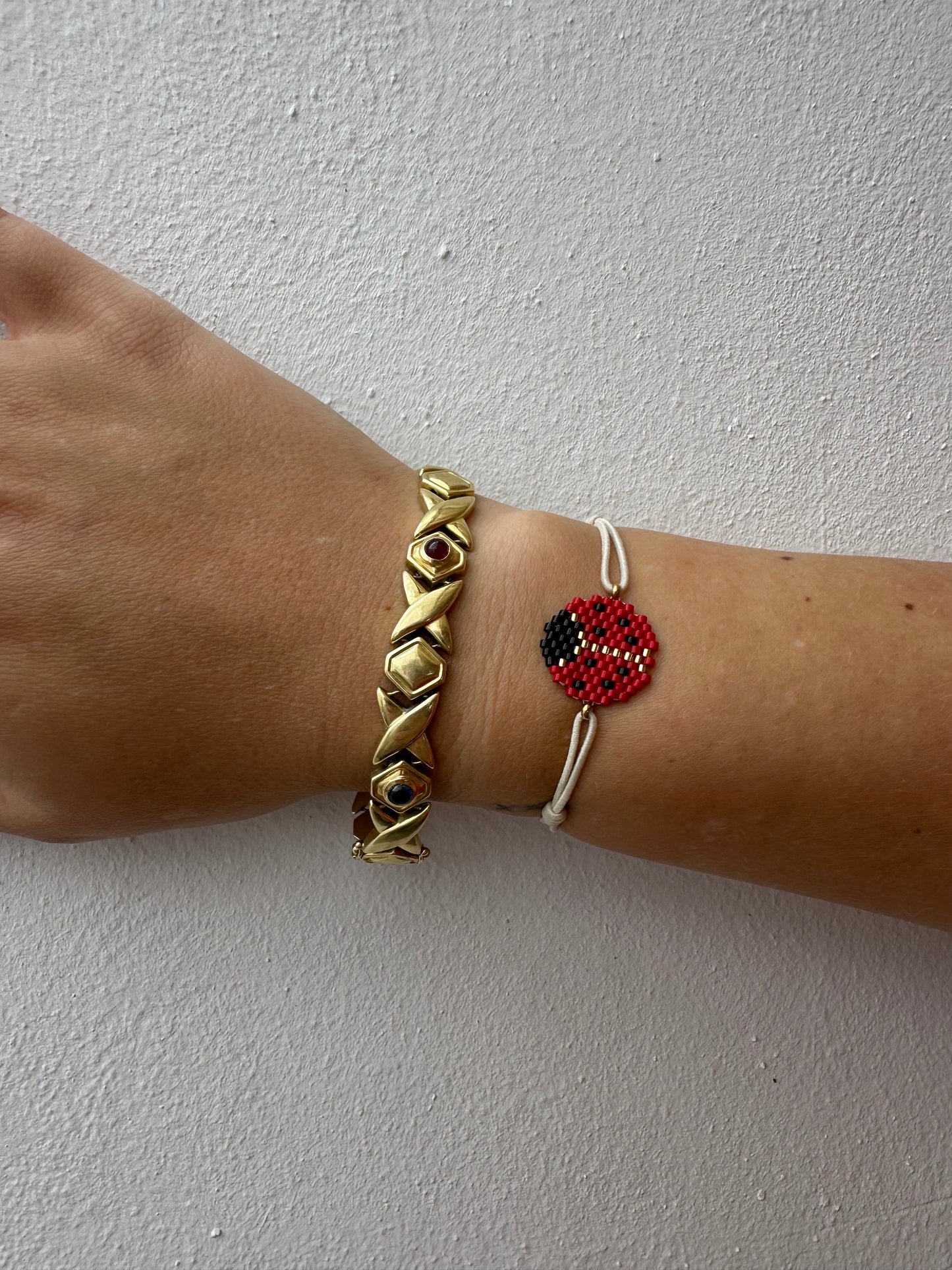 Pulsera Elástica Miyuki Mariquita