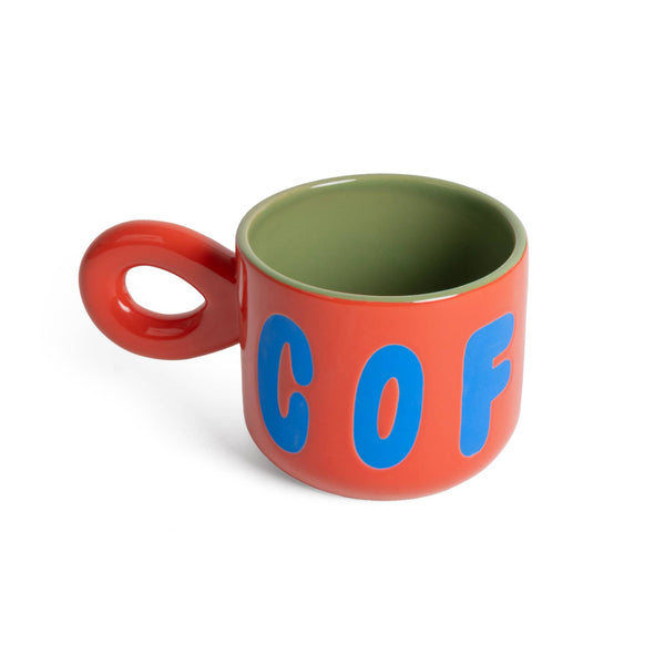 Taza Coffee Rojo y Azul