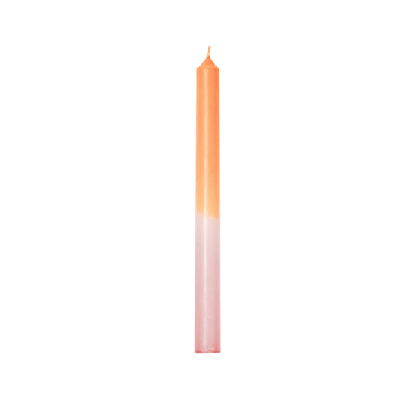 Vela de Candelabro Degradado Rosa Blanco Naranja
