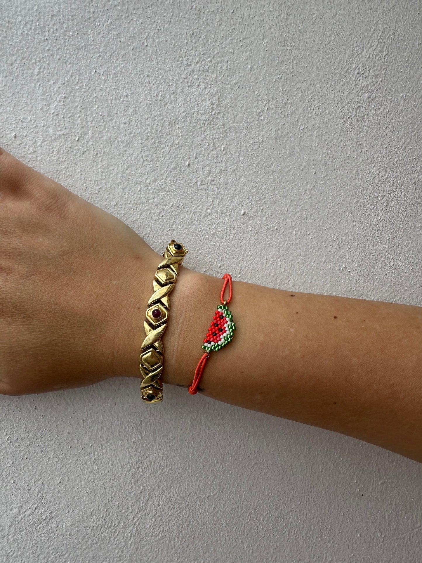 Pulsera Elástica Miyuki Sandía