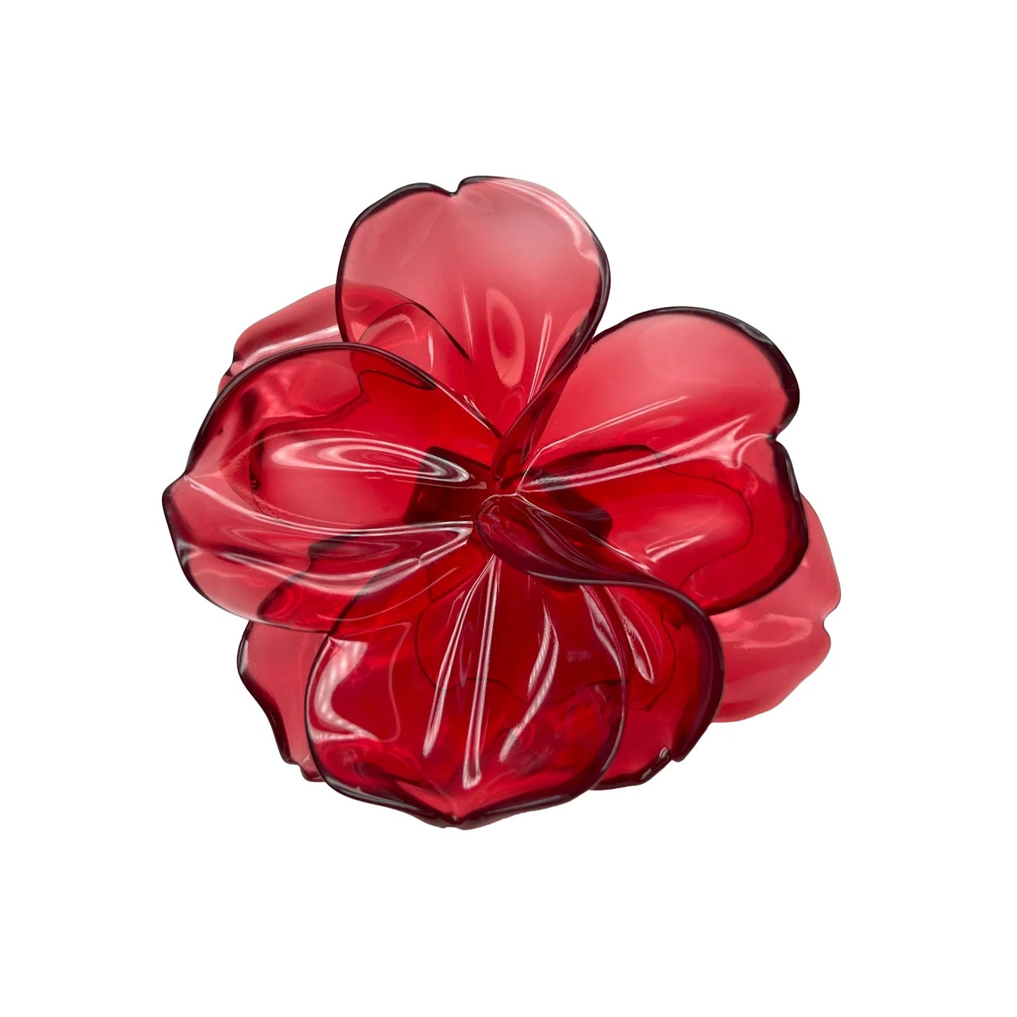 Anillo Flor Magnolia Escarlata