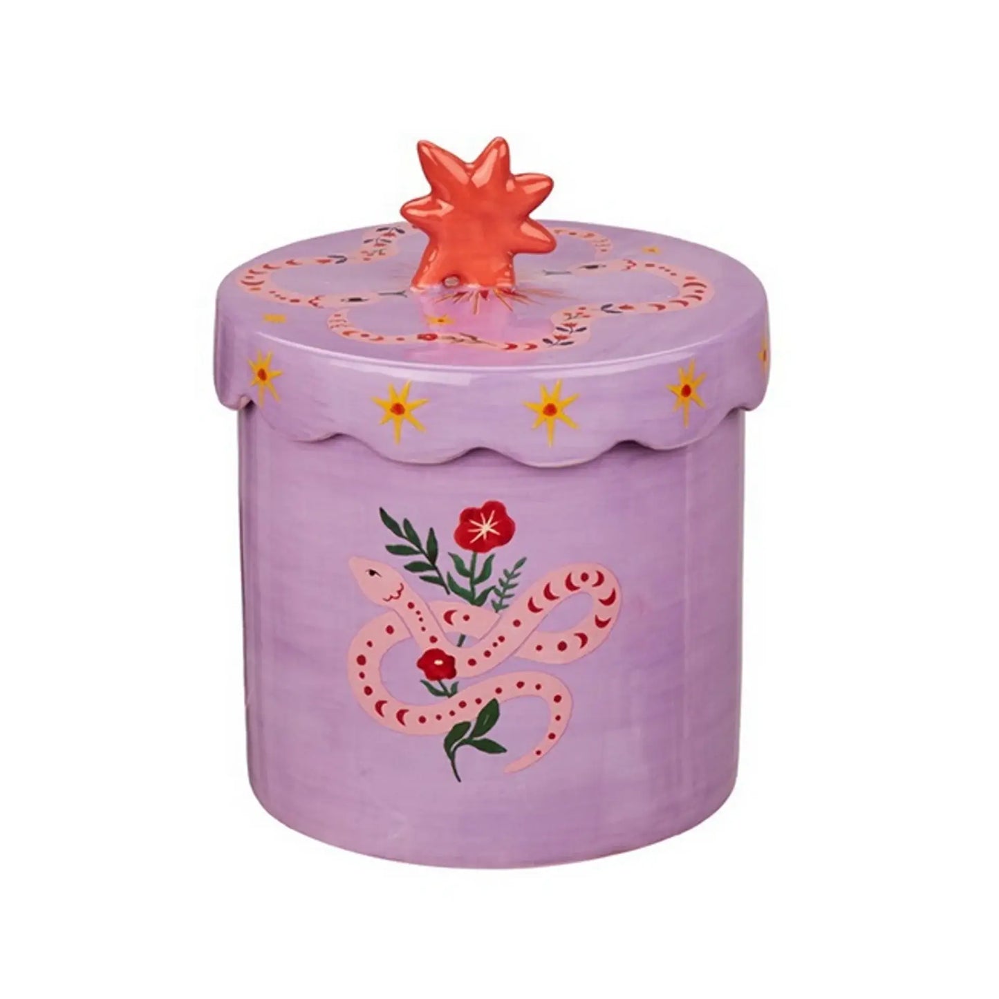 Caja de Almacenamiento Morado con Serpiente