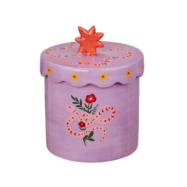 Caja de Almacenamiento Morado con Serpiente