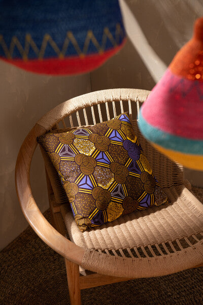 Cojín Tela Africana Wax IV