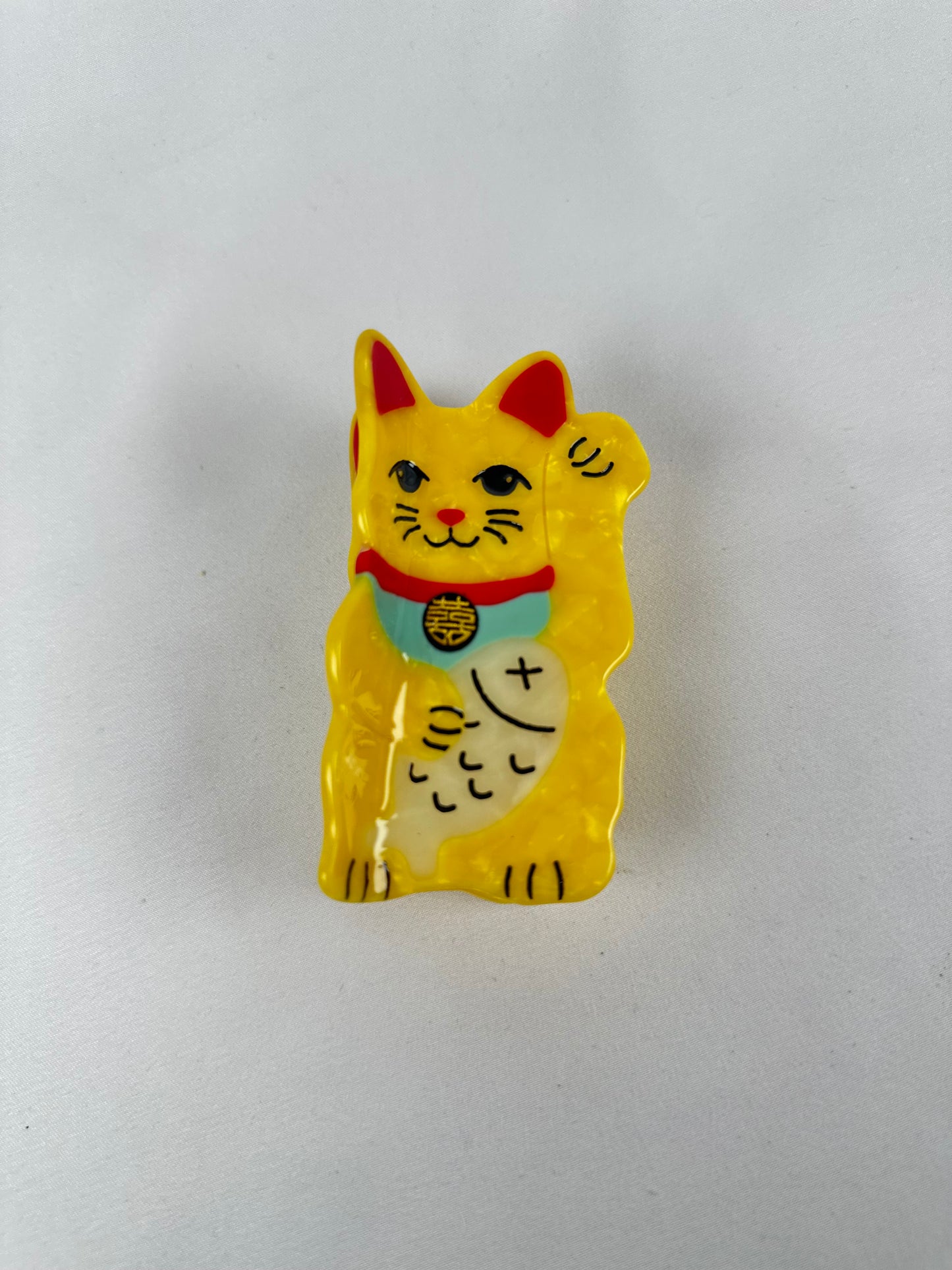 Pinza de Pelo Gato de la Suerte