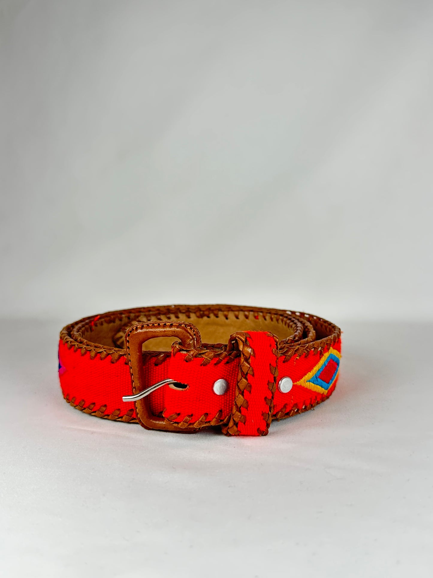 Cinturón Kilim Coral 103 cm