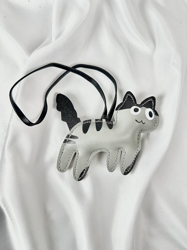 Llavero Charm Gato Gris