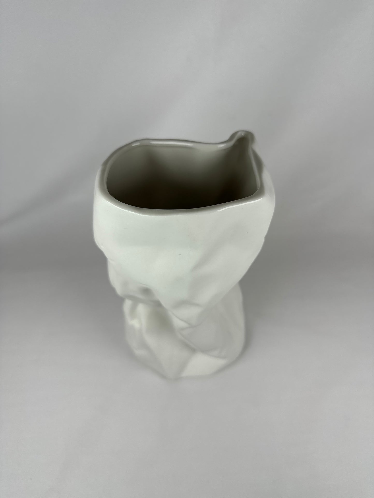 Jarrón Arrugado Desigual Imitación Papel