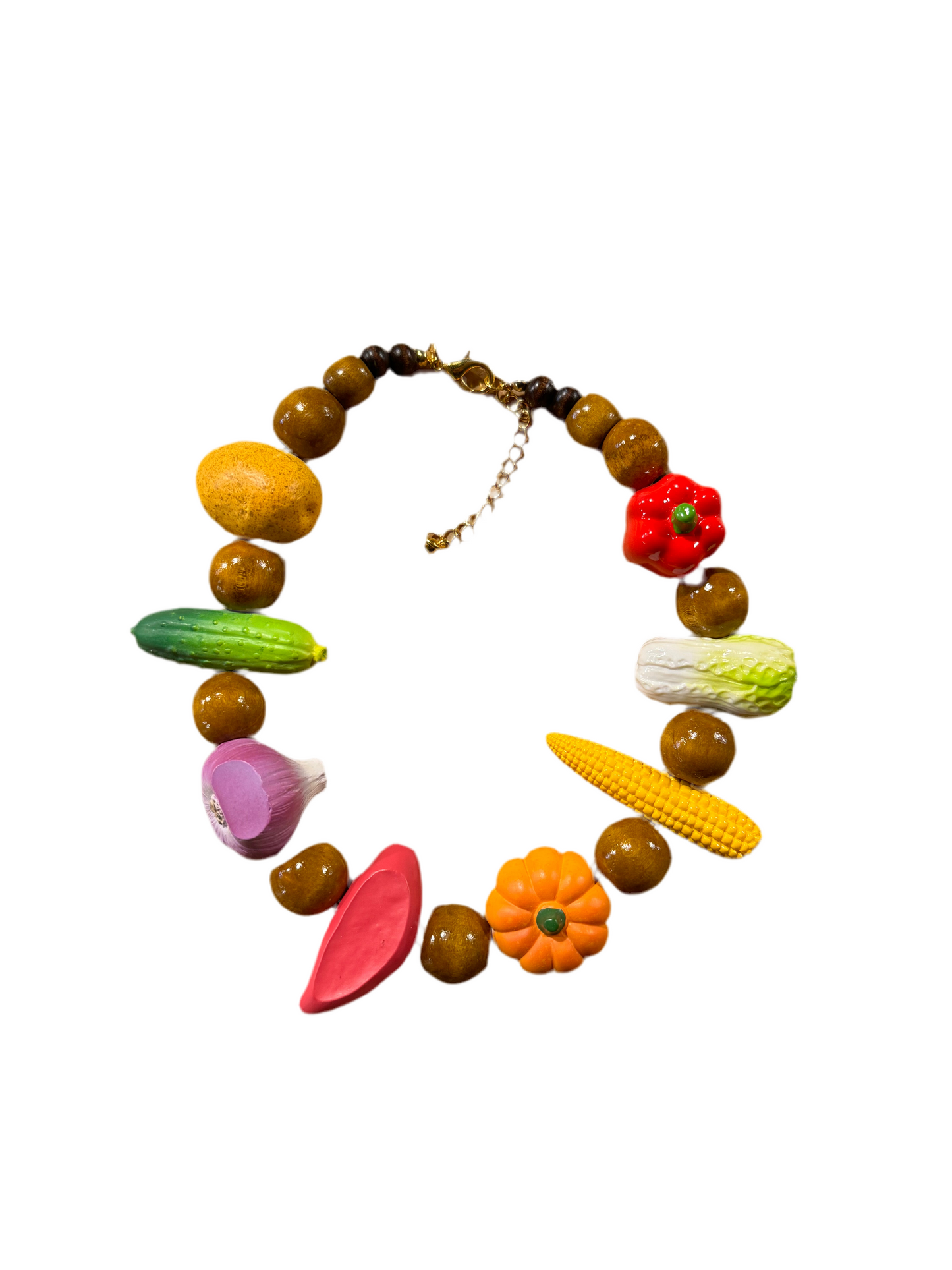 Collar Verduras Madera