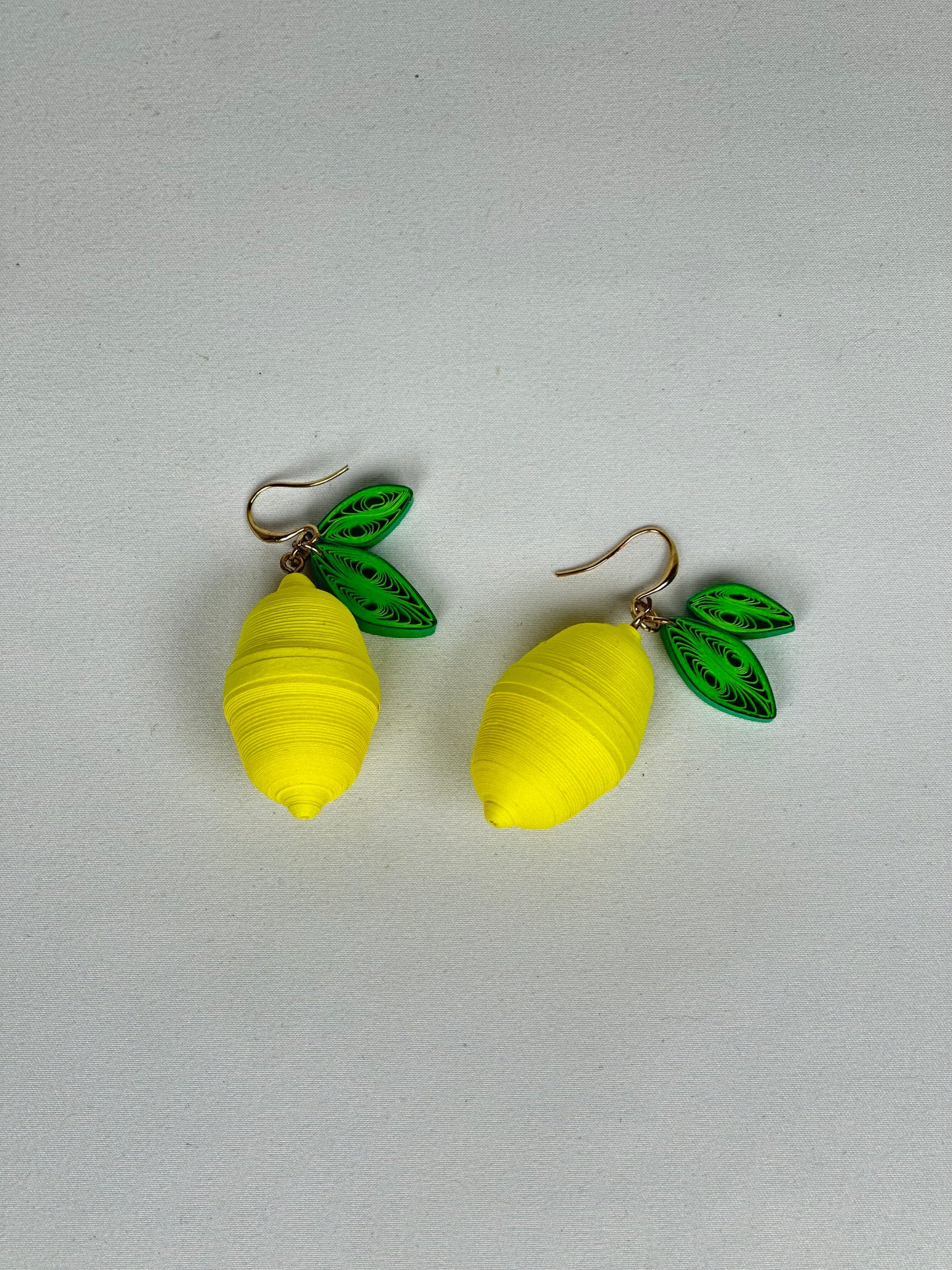 Pendientes Papel en Forma de Limón
