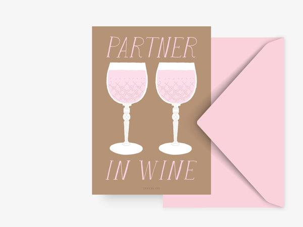 Postal Tarjeta A6 Partner in Wine