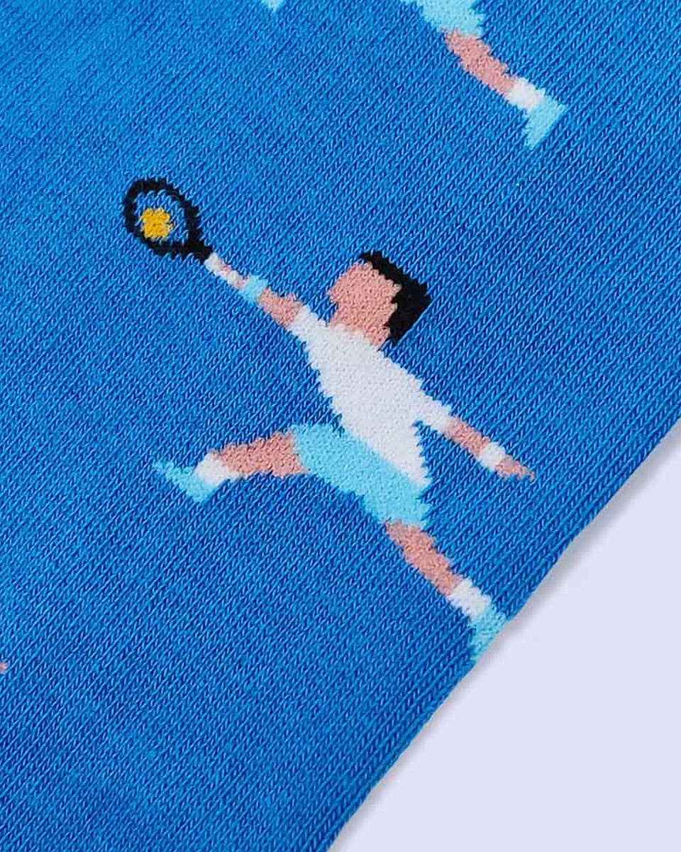 Calcetines Hombre Tenis Pista Dura Azul