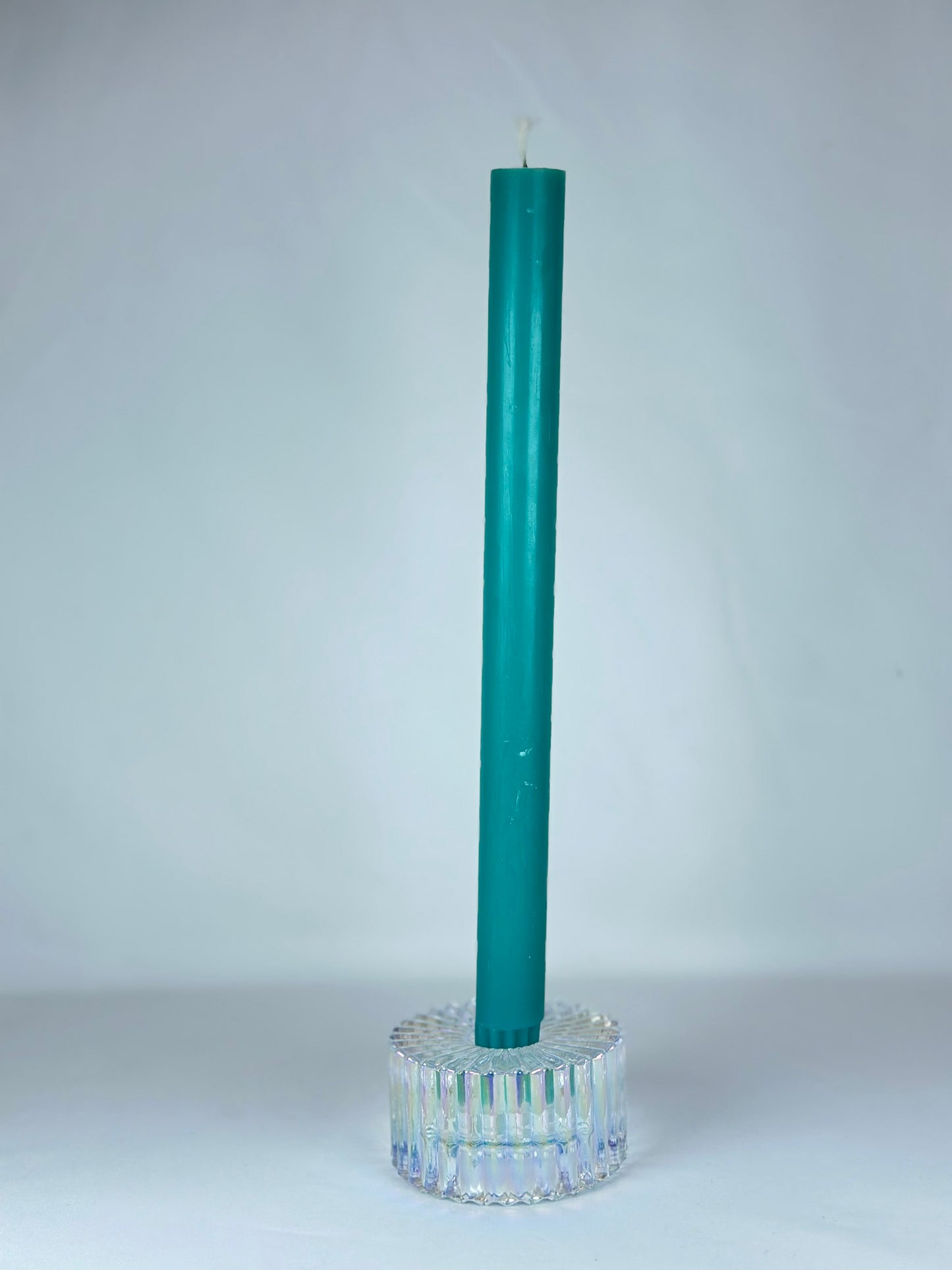 Vela de Candelabro Lisa Verde Menta Oscuro