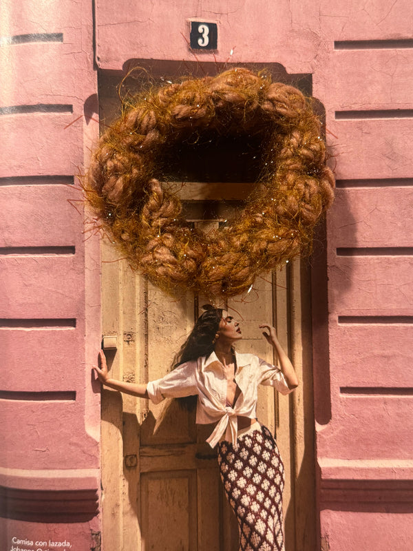 Coletero Espumillón Marrón