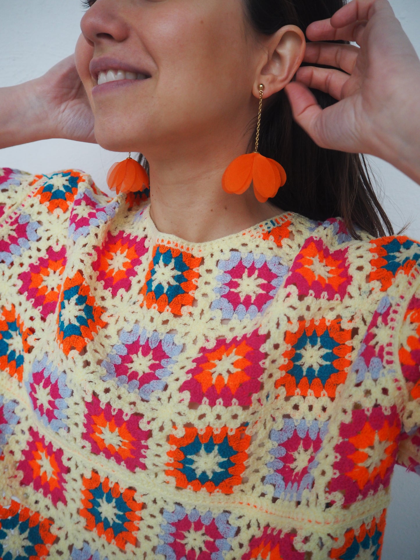 Blusa Ganchillo Cruda