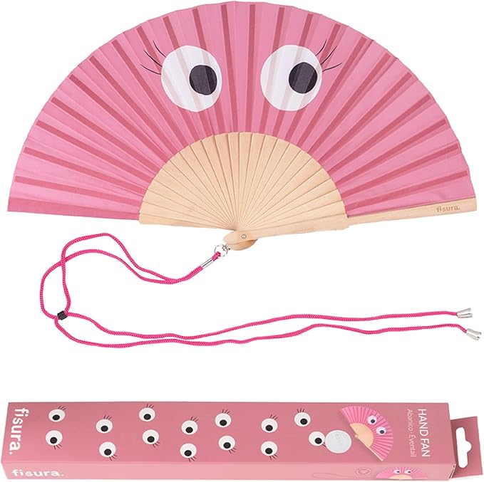 Abanico Rosa Ojos