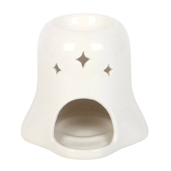 Lámpara Aromática de Cerámica, Quemador Aceites Esenciales Cera Wax Melts Fantasma