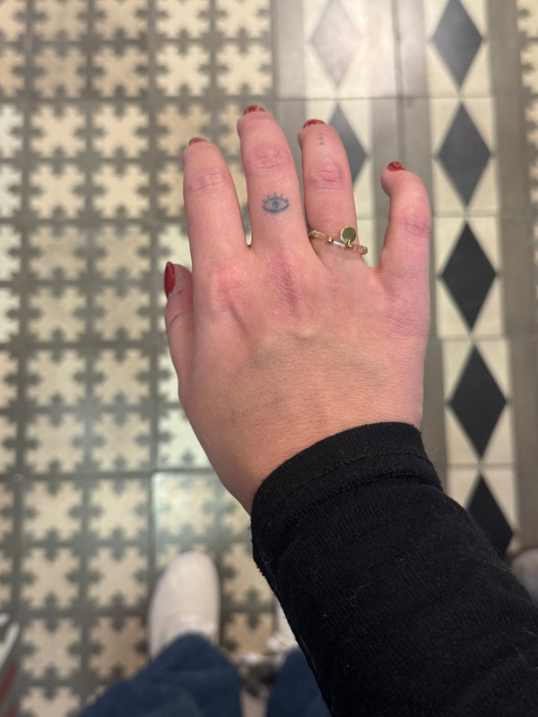 Anillo Elástico Cuentas Champagne