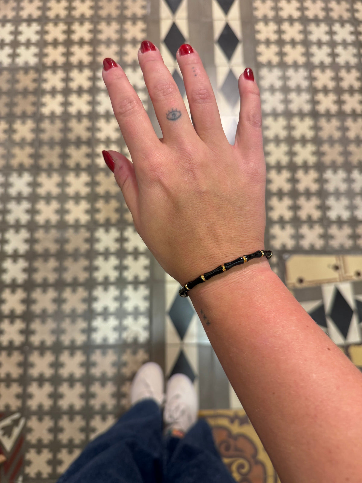 Pulsera Bambú Negra