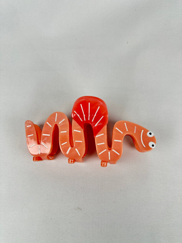 Pinza de Pelo Gusano Serpiente Rosa