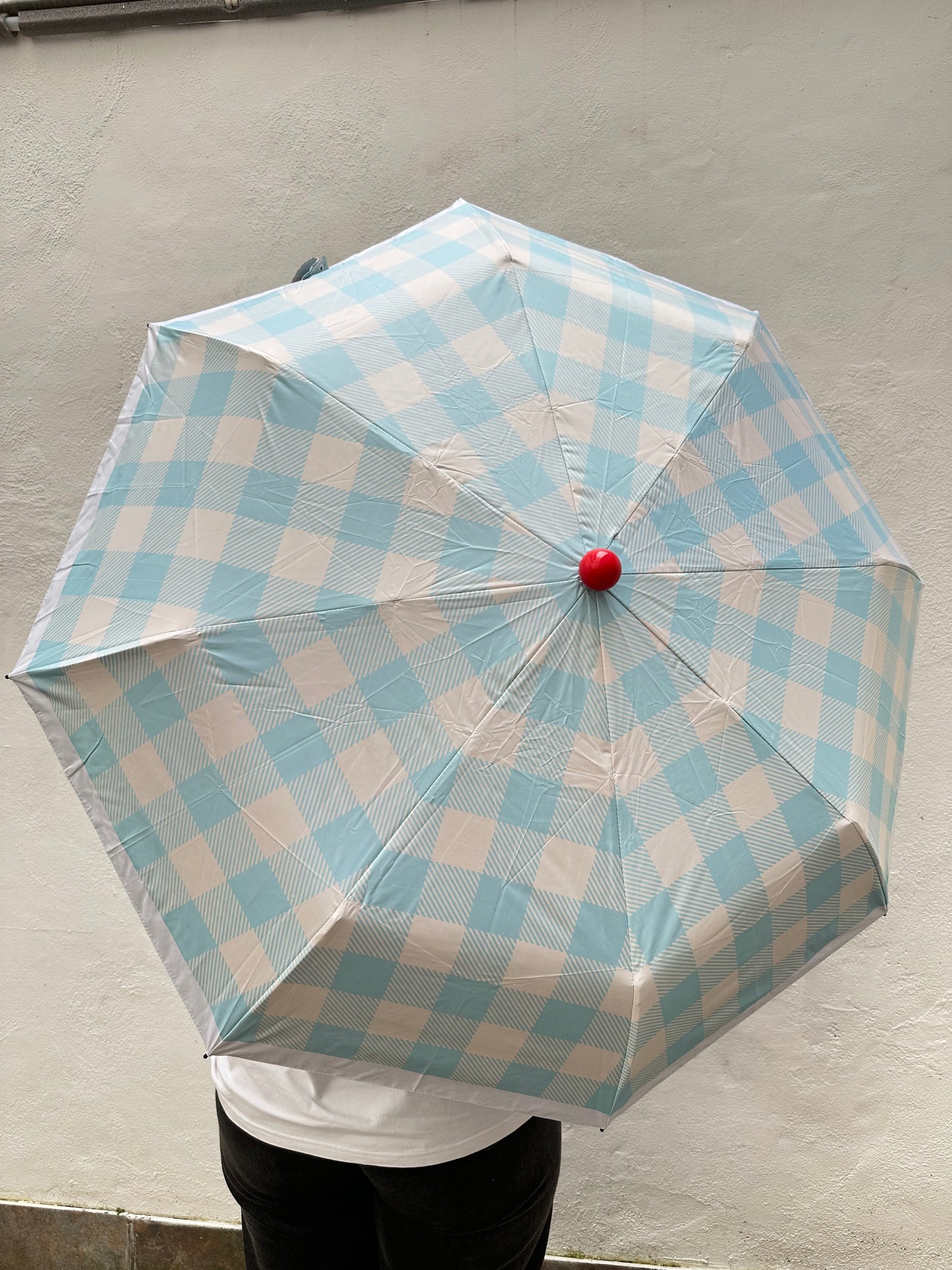 Paraguas Vichy Cuadros Pata de Gallo