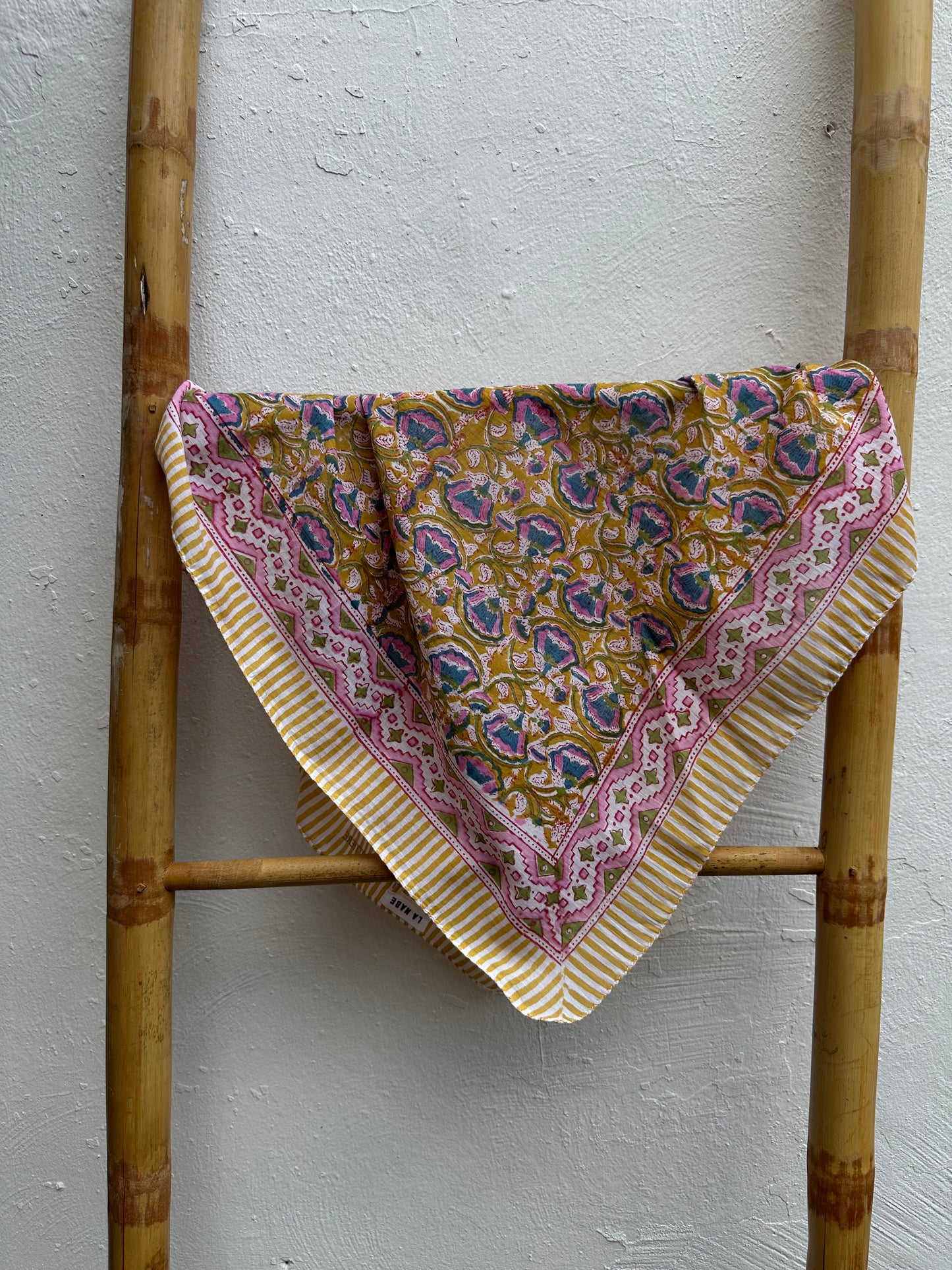 Pañuelo Tela India Mostaza