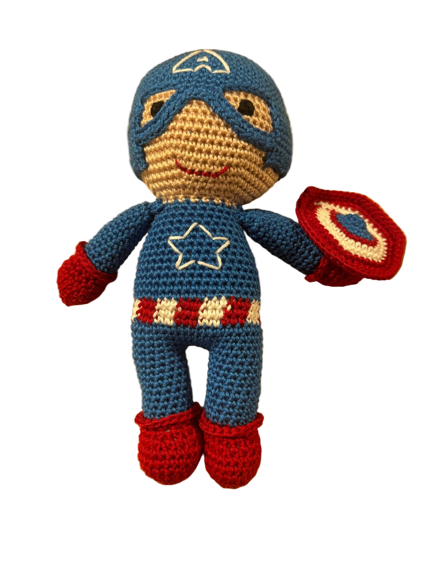 Peluche Crochet Capitán América