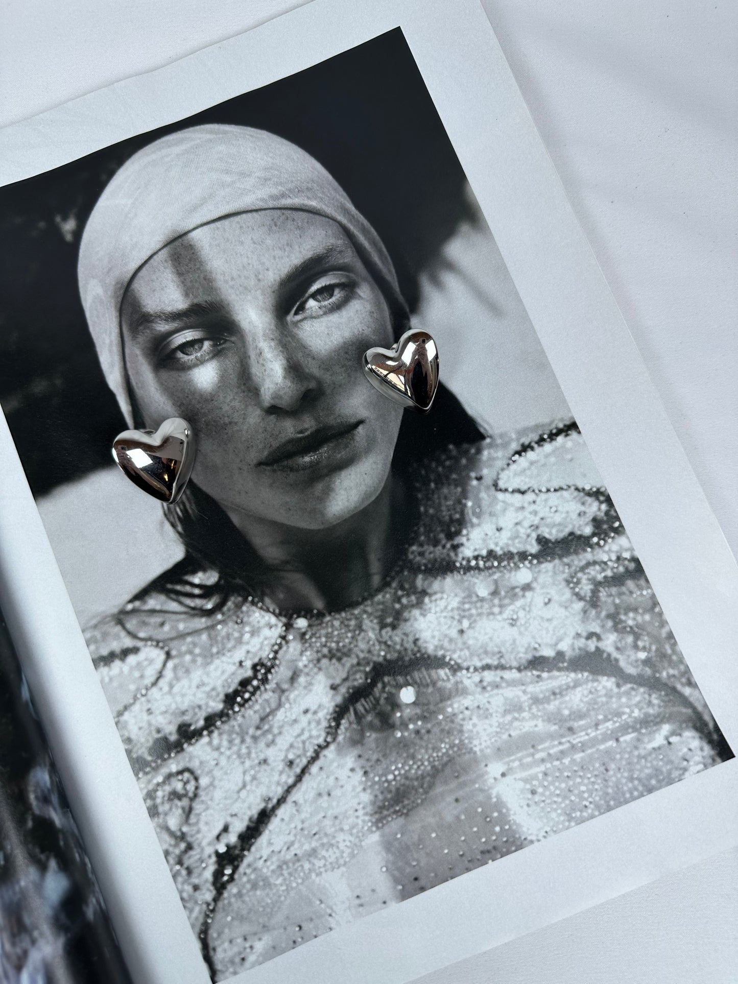 Pendientes Corazón Plateado