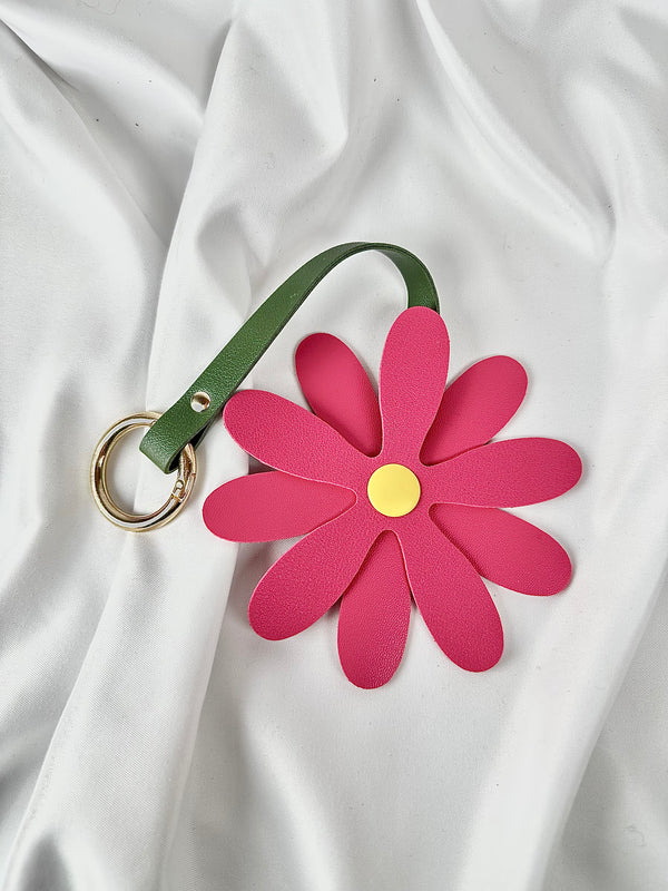 Llavero Charm Margarita Grande Fucsia