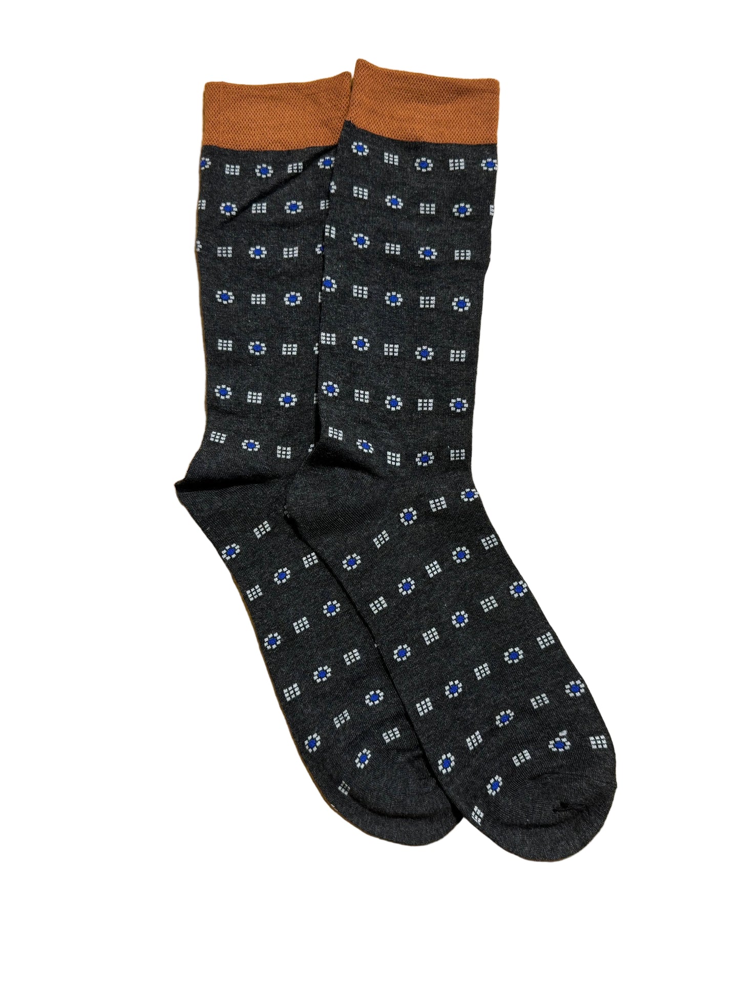 Calcetines Hombre Gris con Flores