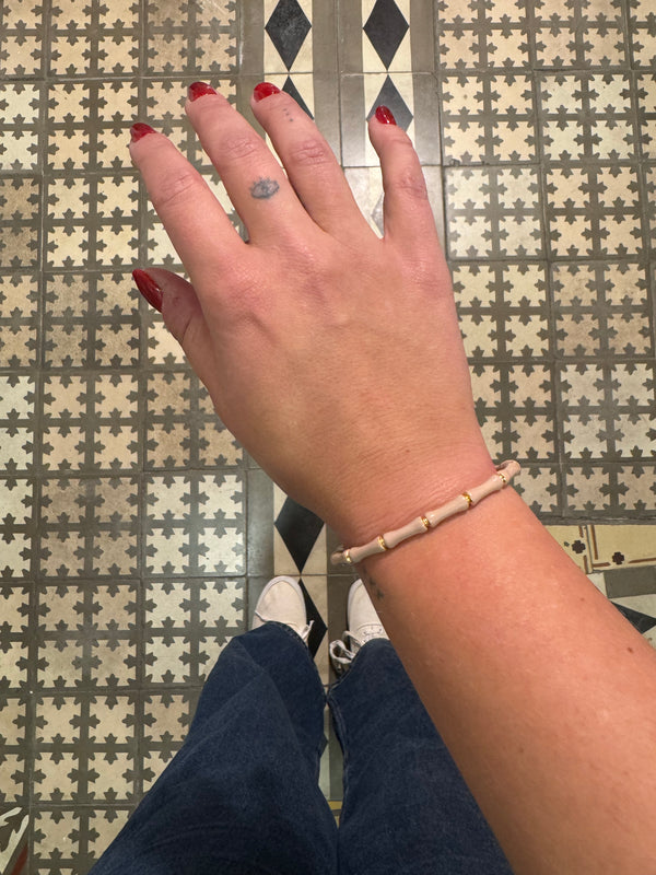 Pulsera Bambú Rosa