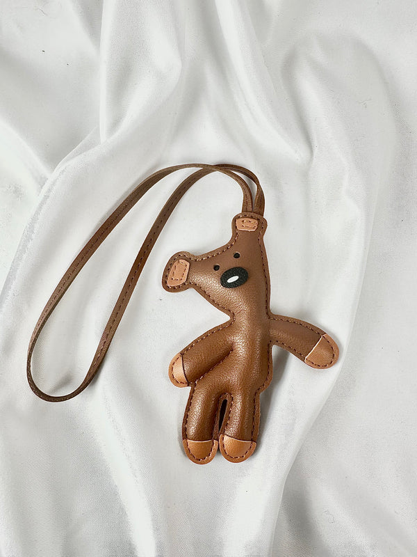 Llavero Charm Oso Peluche Marrón