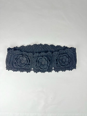 Diadema Ganchillo Negra