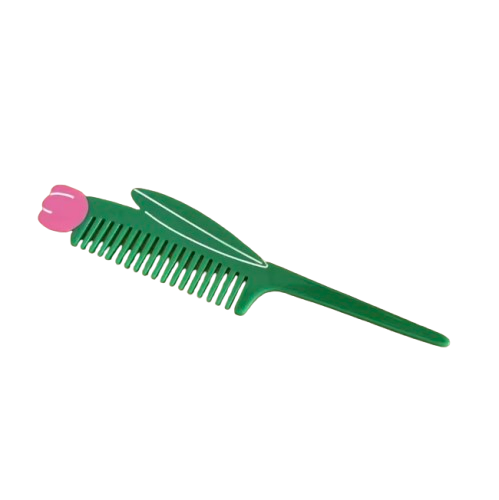 Peine Tulipán Flor Rosa