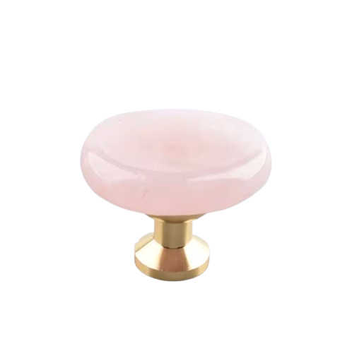 Tirador Piedra Cuarzo Rosa