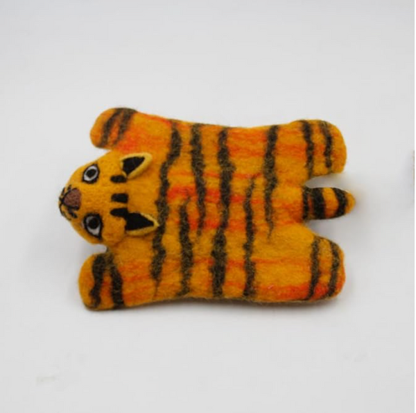 Posavasos Tigre Fieltro de Lana