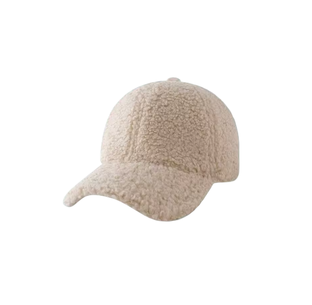 Beige Lamb/Teddy Fleece Cap