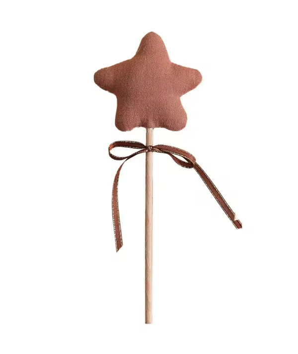 Varita Estrella Sonajero Rosa Oscuro