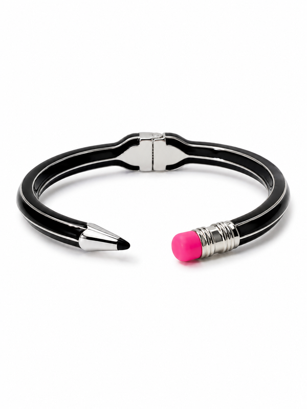 Pulsera Lápiz Abierta Negro