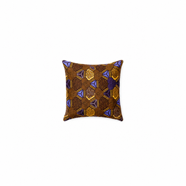 African Wax Fabric Cushion IV