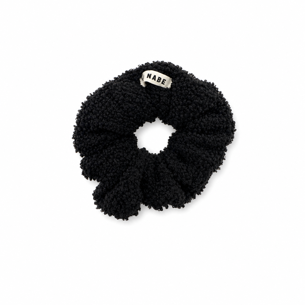Lamb Sherpa Black Scrunchie